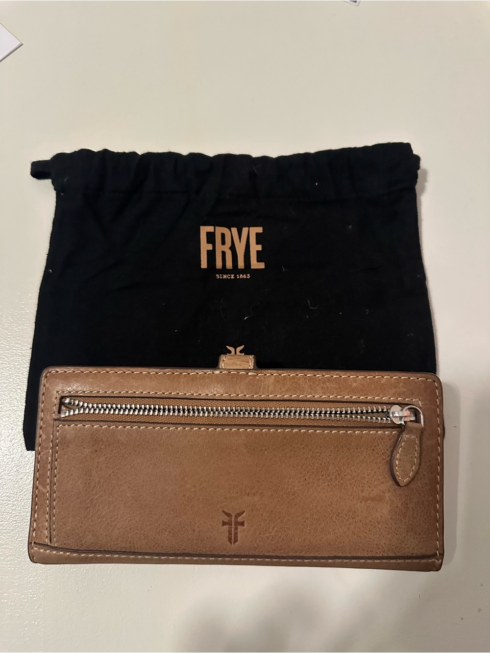 Frye Reed Slim Wallet Tan - Picture 7 of 7